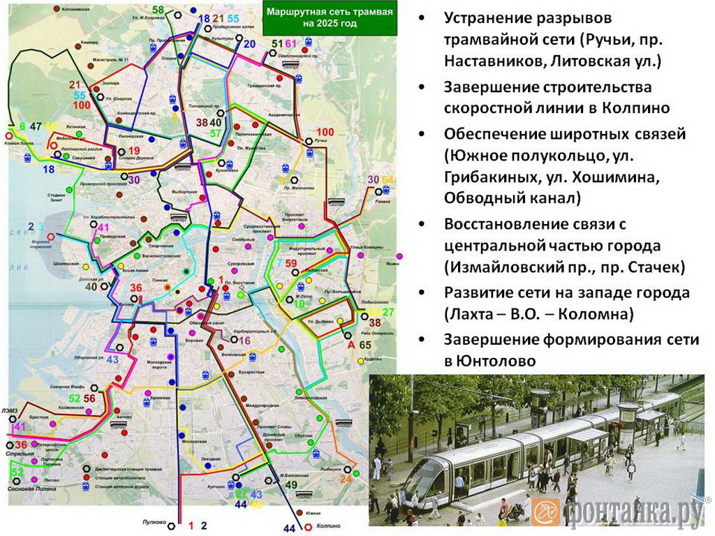 с-петербург схема городского наземного транспорта