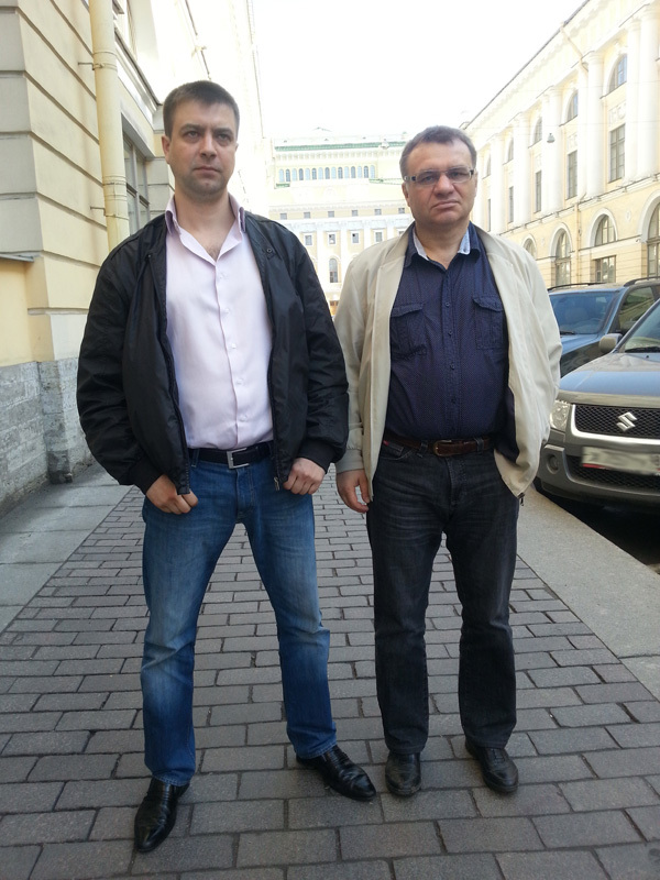 Сергей Топорков и его адвокат Георгий Валович