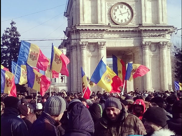 В Кишиневе проходит антиправительственный митинг