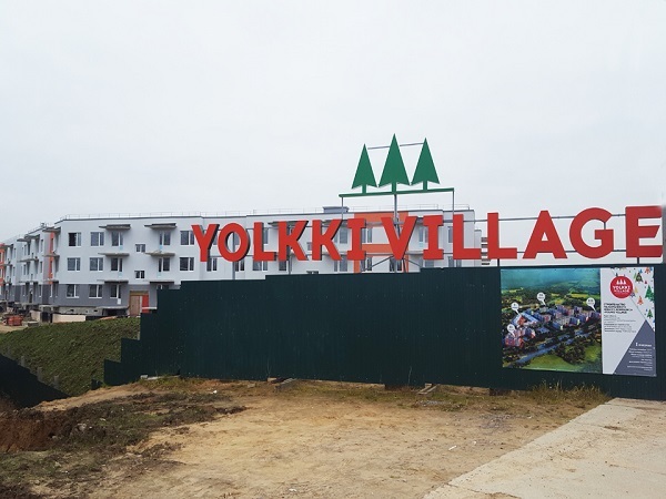 В ЖК Yolkki Village начали подготовительные работы по строительству КОСов.