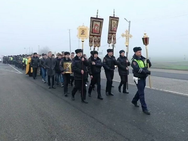 В Краснодарском крае на борьбу с ДТП поставили иконы