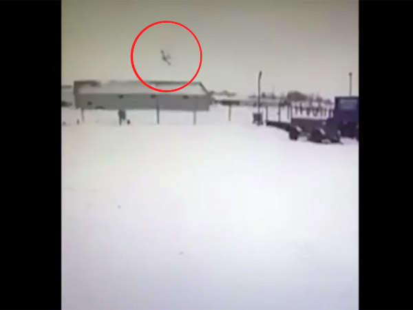 Крушение самолёта в Нарьян-Маре попало на видео