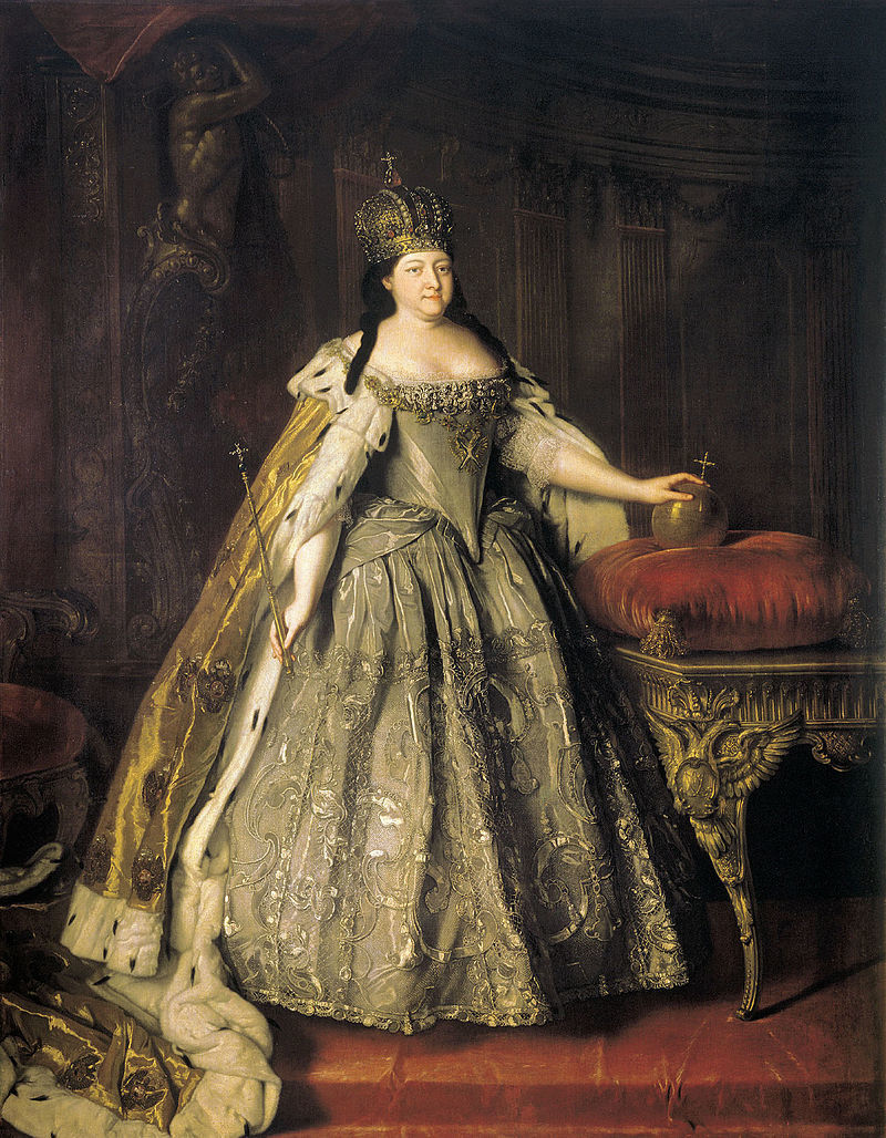 Louis Caravaque, Portrait of Empress_Anna Ioannovna (1730)