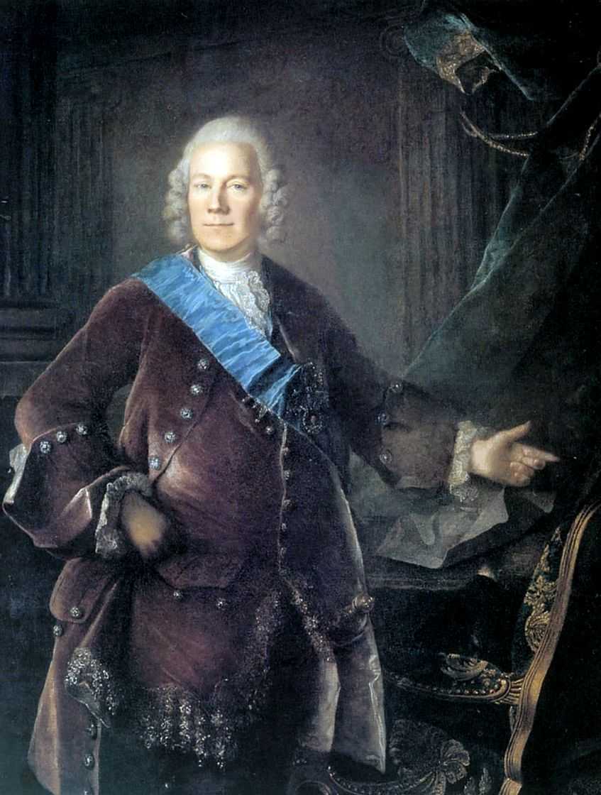 «Портрет графа А.П.Бестужева-Рюмина» Луис Токке 1757г., Государственная Третьяковская галерея, Москва