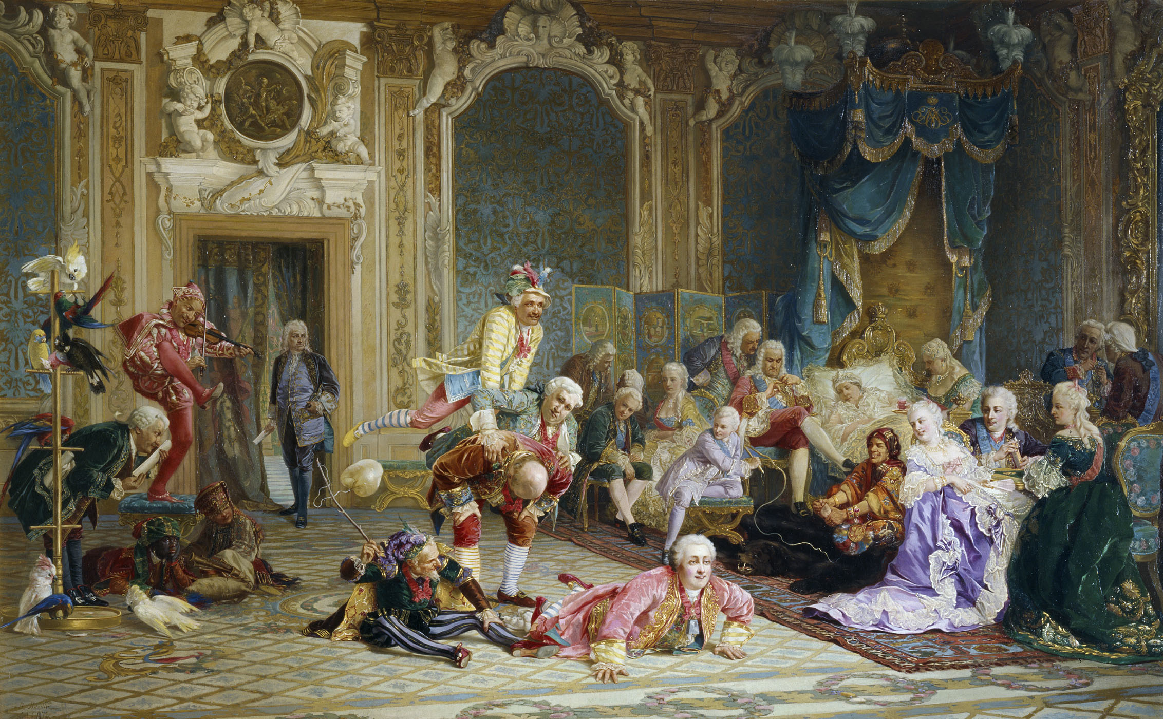 В. И. Якоби. Шуты при дворе императрицы Анны Иоанновны. 1872.