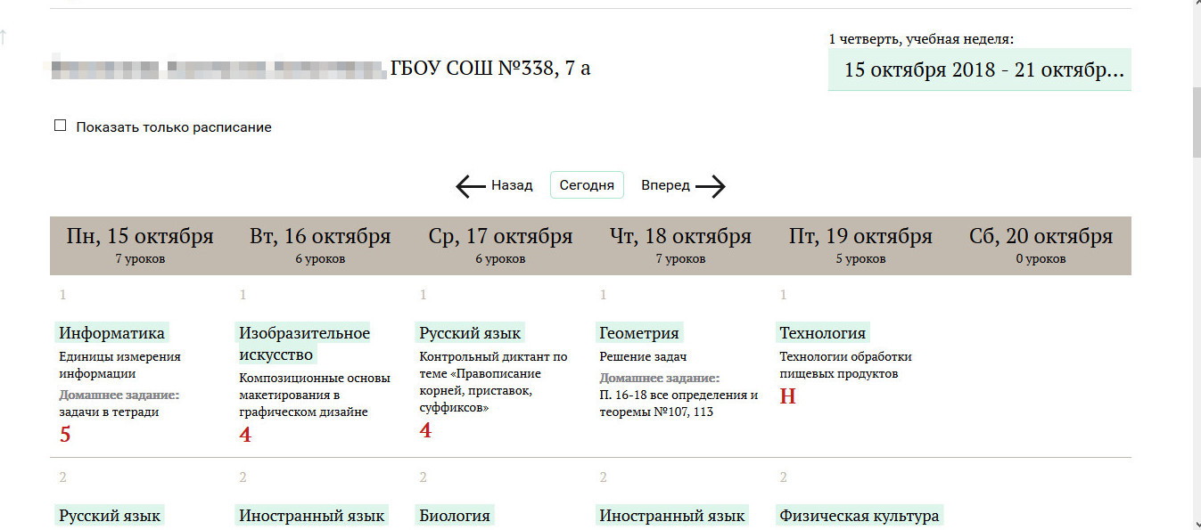 Петербургское образование электронный дневник школа