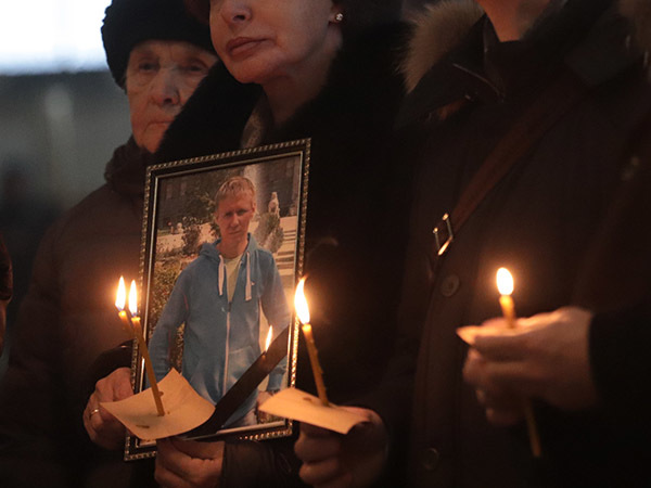 В Измайловском соборе почтили память погибшего в Сирии летчика