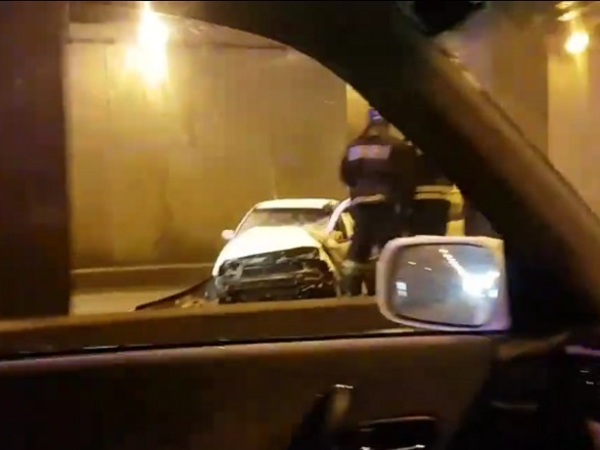В тоннеле под площадью Победы – сразу два ДТП
