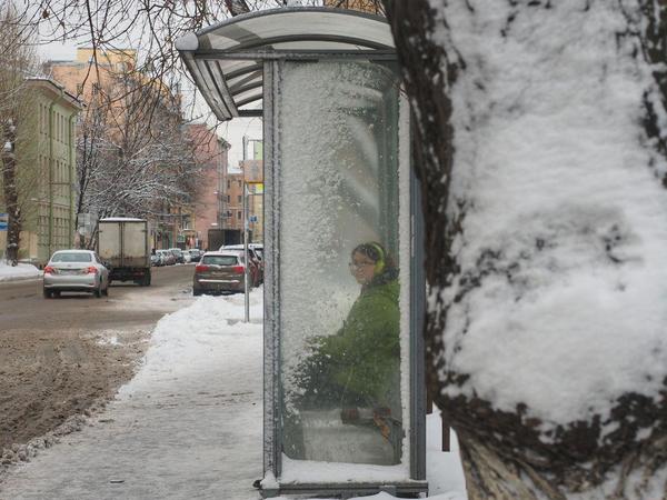 Снег и метель портят жизнь петербуржцам. Но красиво