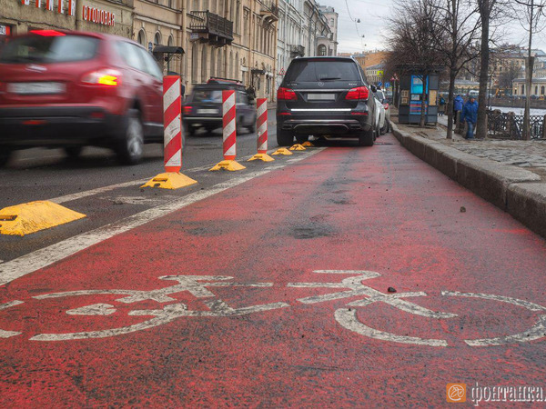 Велодорожки Петербурга нарисуют заново