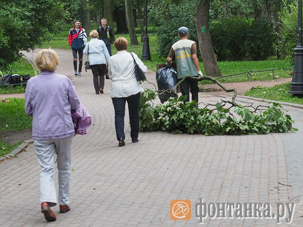 Город ураганит: поезда остановлены, машины покорежены, тысячи человек сидят без света