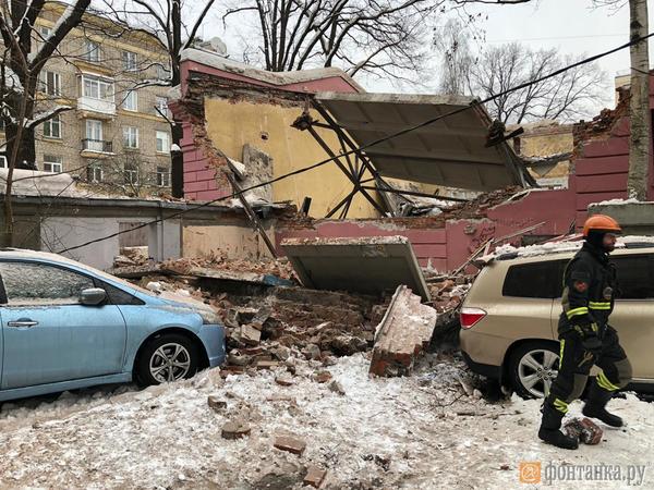 В комплексе «Ярославских бань» обрушилась крыша одного из зданий